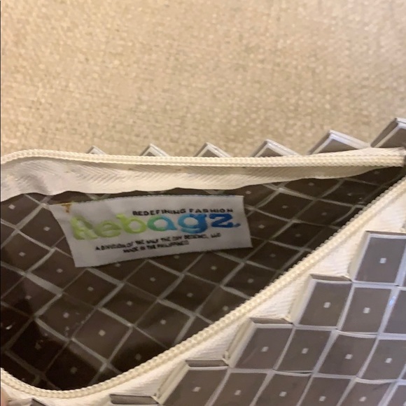 Rebagz Wristlet  9” x 4.5” Half the Sky Designs Recycled Bags - Picture 3 of 6